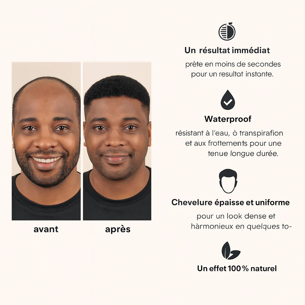 Camouflage Capillaire Professionnel Couleur Noire