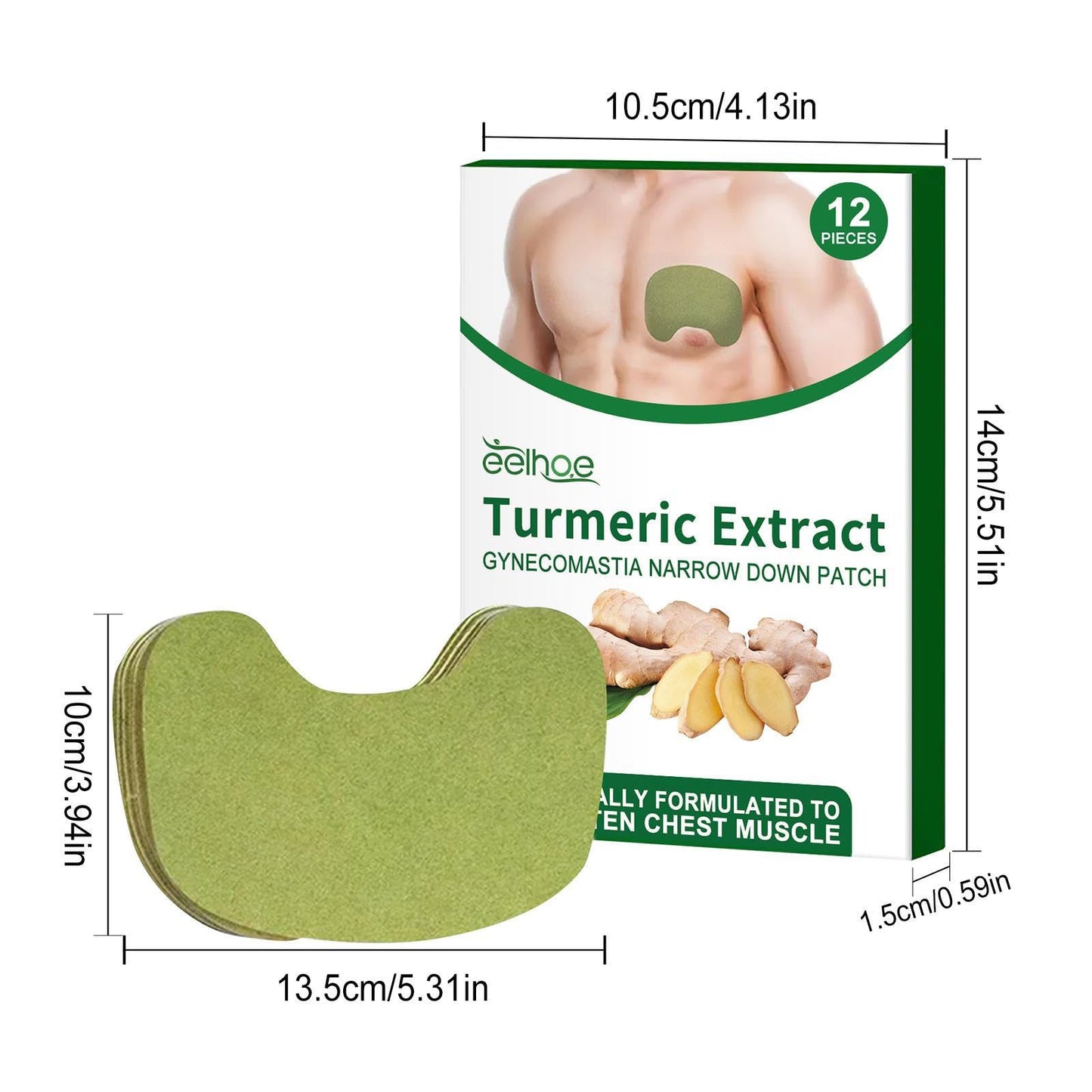 Patch de compresse pour gynécomastie