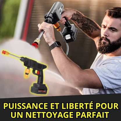 Pistolet Haute Pression à Eau avec Batterie