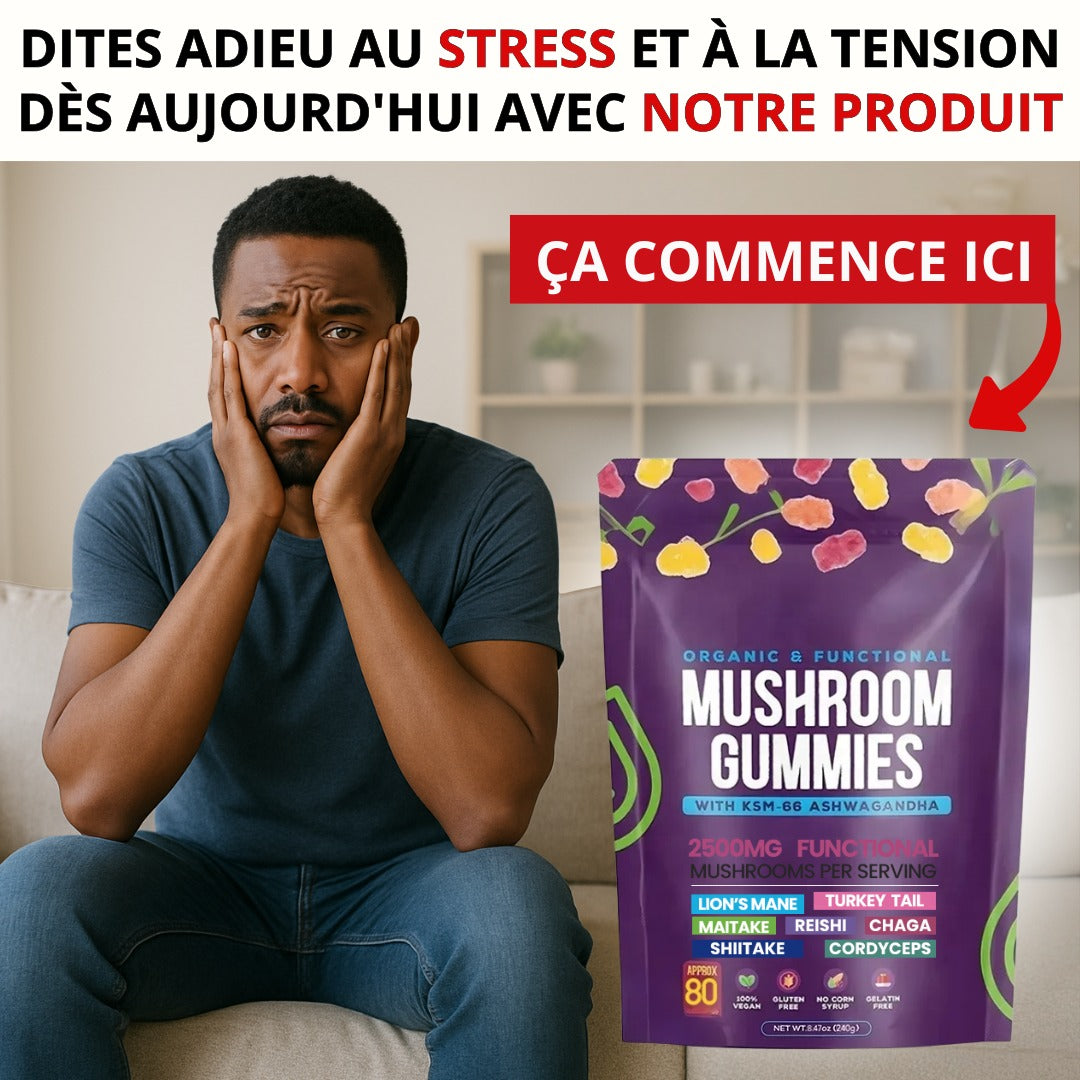 Mushroom Gummies-Énergie Longue Durée