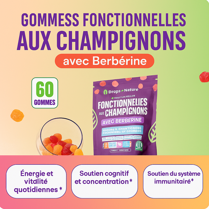 Mushroom Gummies-Énergie Longue Durée