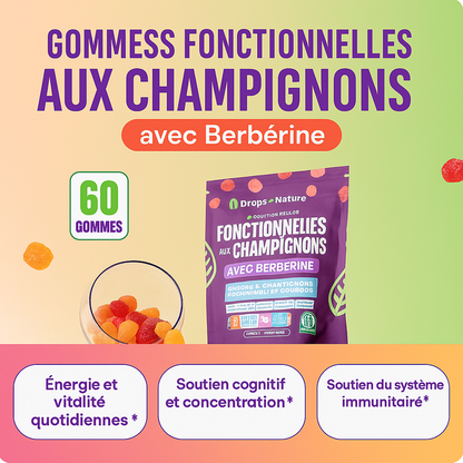 Mushroom Gummies-Énergie Longue Durée
