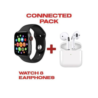 Montre Connectée 2 en 1 avec Écouteurs Intégrés
