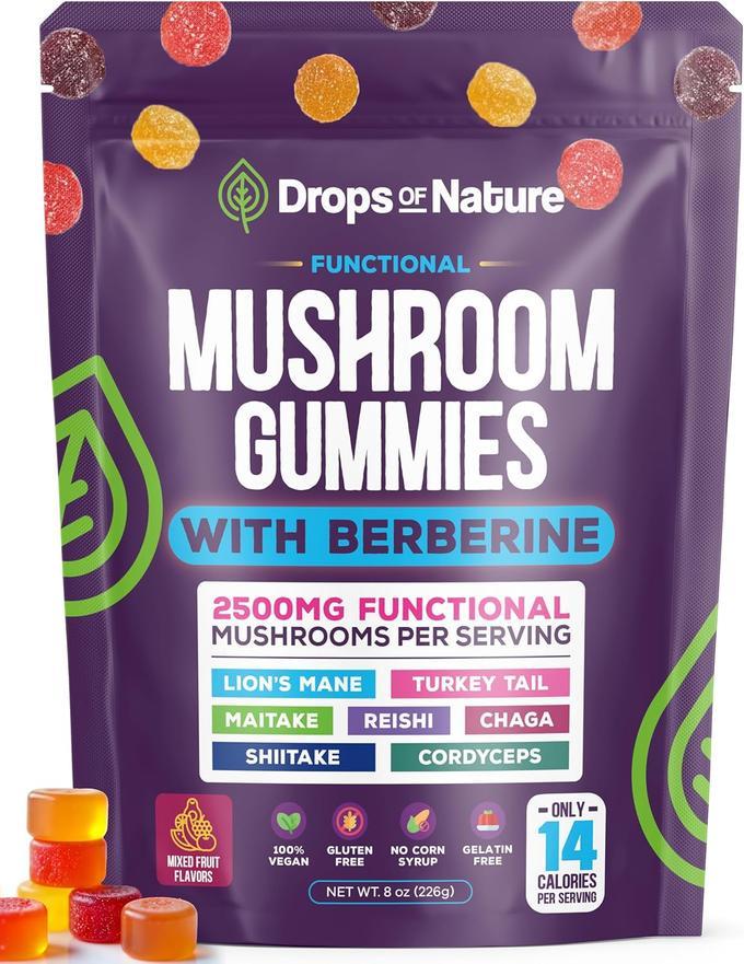Mushroom Gummies-Énergie Longue Durée