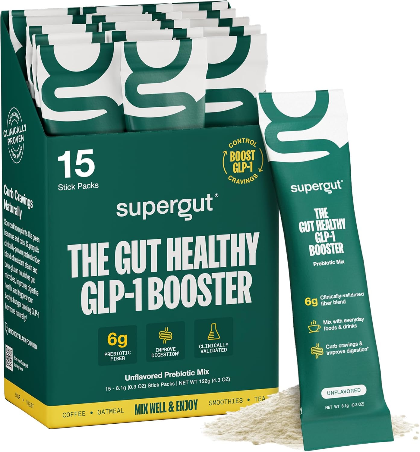 Supergut Gut Booster de GLP-1 pour la santé intestinale - Riche en fibres