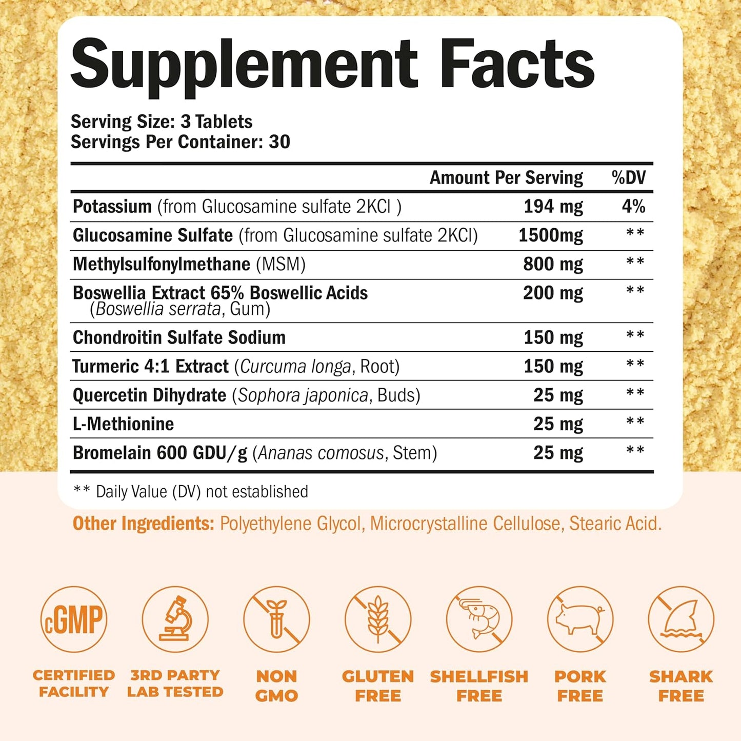 Glucosamine chondroitin  -Soulagez Vos Articulations