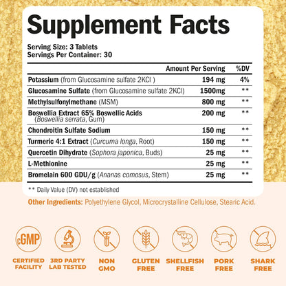 Glucosamine chondroitin  -Soulagez Vos Articulations