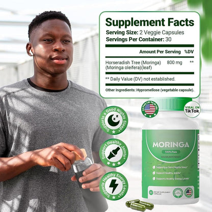 Capsule Feuille Protéine Végétale Moringa