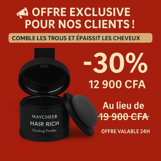 Camouflage Capillaire Professionnel Couleur Noire