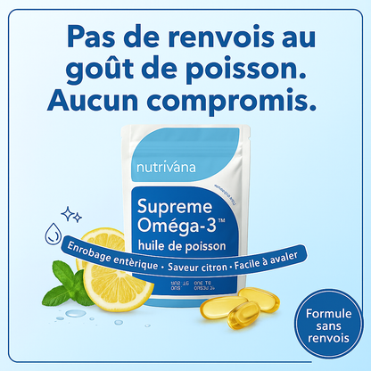 Huile de poisson Omega 3 de qualité supérieure