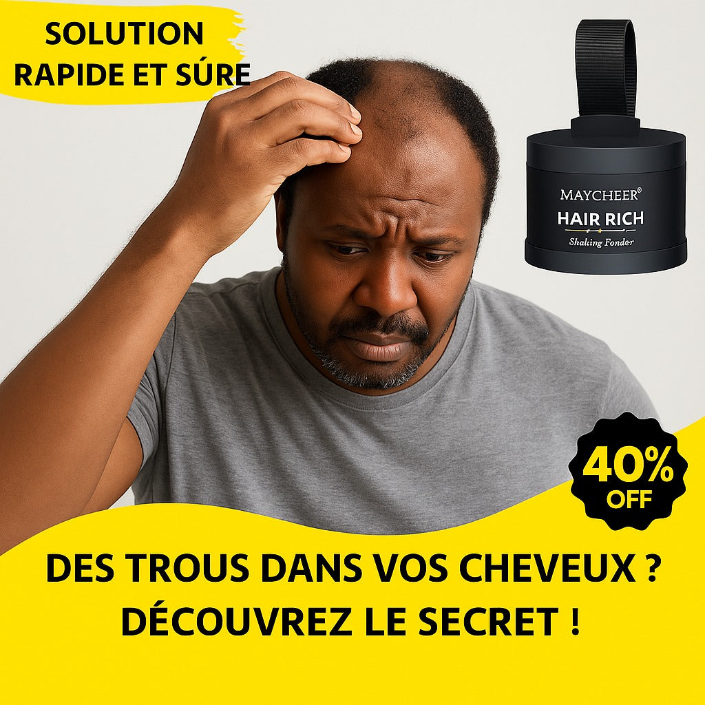 Camouflage Capillaire Professionnel Couleur Noire