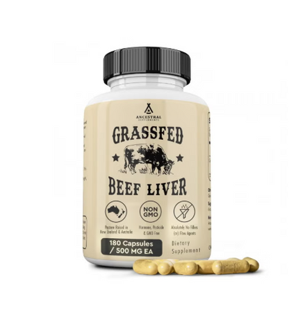 Grass Fed Beef Liver -Suppléments ancestraux Foie de bœuf