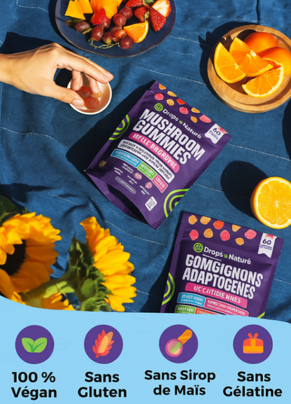 Mushroom Gummies-Énergie Longue Durée