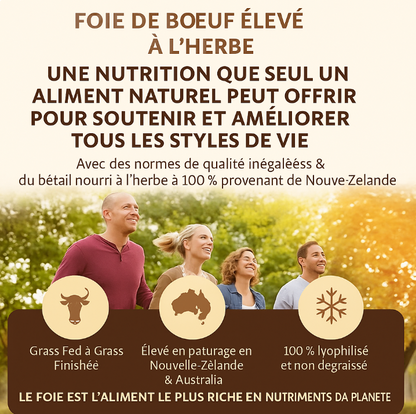 Grass Fed Beef Liver -Suppléments ancestraux Foie de bœuf