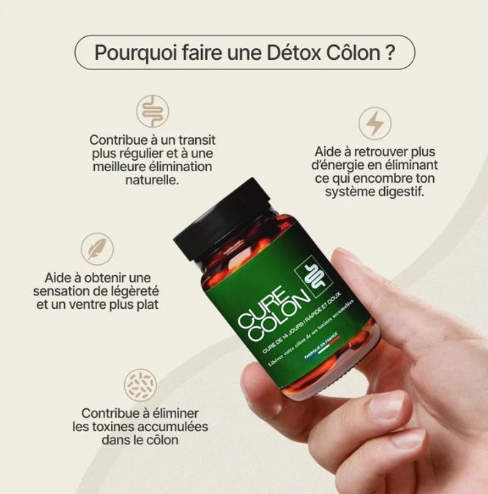 Cure Colon Capsules de désintoxication intestinale et de nettoyage du côlon