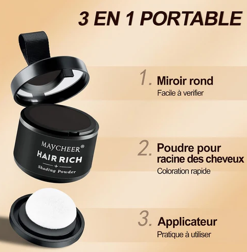 Camouflage Capillaire Professionnel Couleur Noire