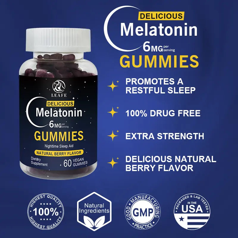 Gummies Mélatonine pour Sommeil et Relaxation