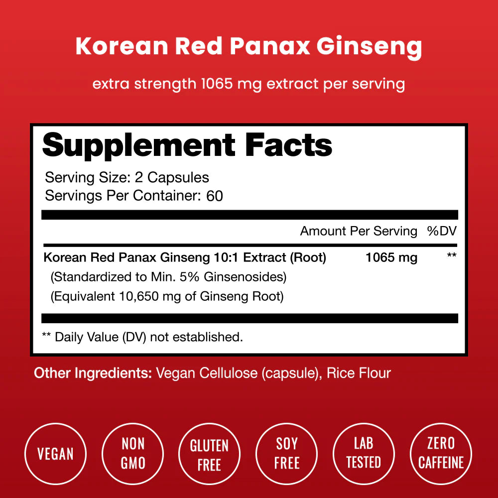 Korean Panax Ginseng – Votre énergie renaît