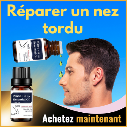 Huile essentielle pour lifting du nez, soin naturel pour un nez fin et plus petit