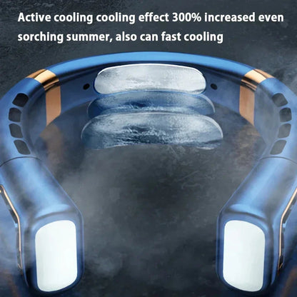 Ventilateur de cou numérique USB rechargeable électrique