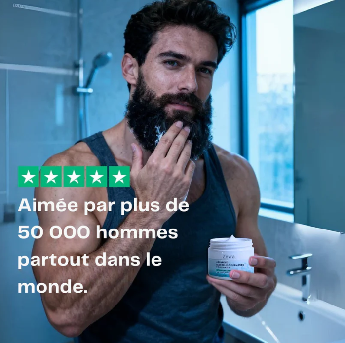 Zevra -Crème de éliminer la dermatite, le psoriasis et les pellicules