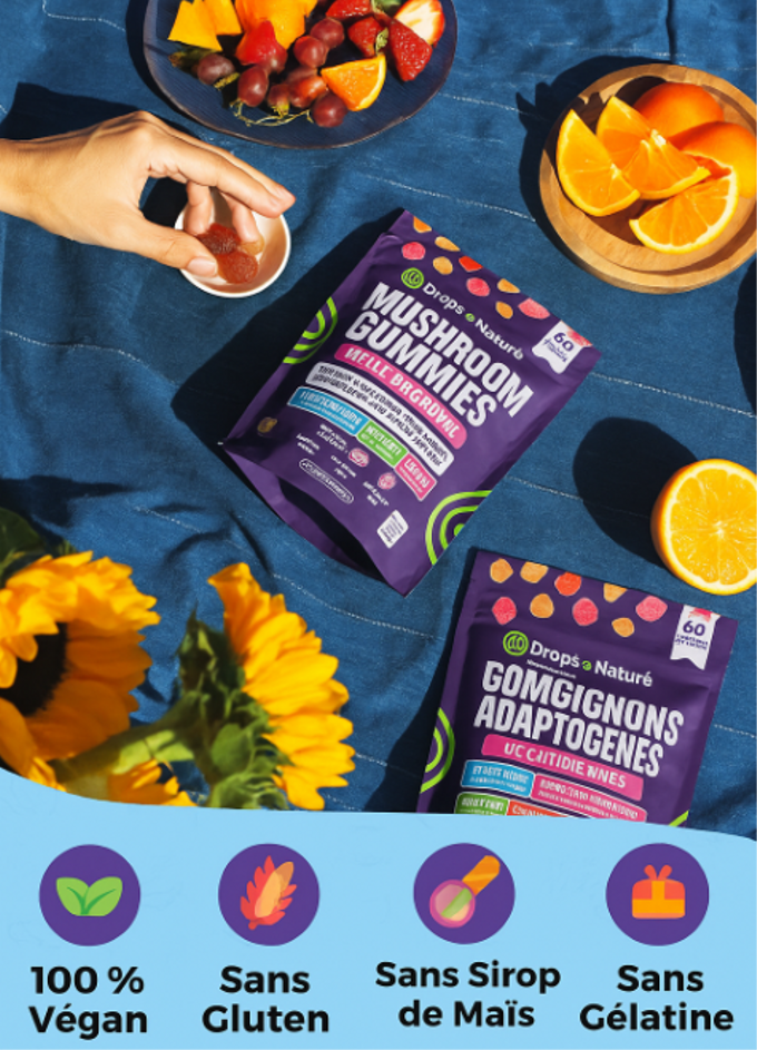 Mushroom Gummies-Énergie Longue Durée