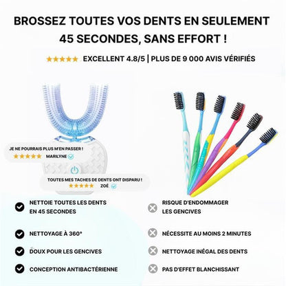 Brosse À Dents Sonique Automatique à Ultrasons