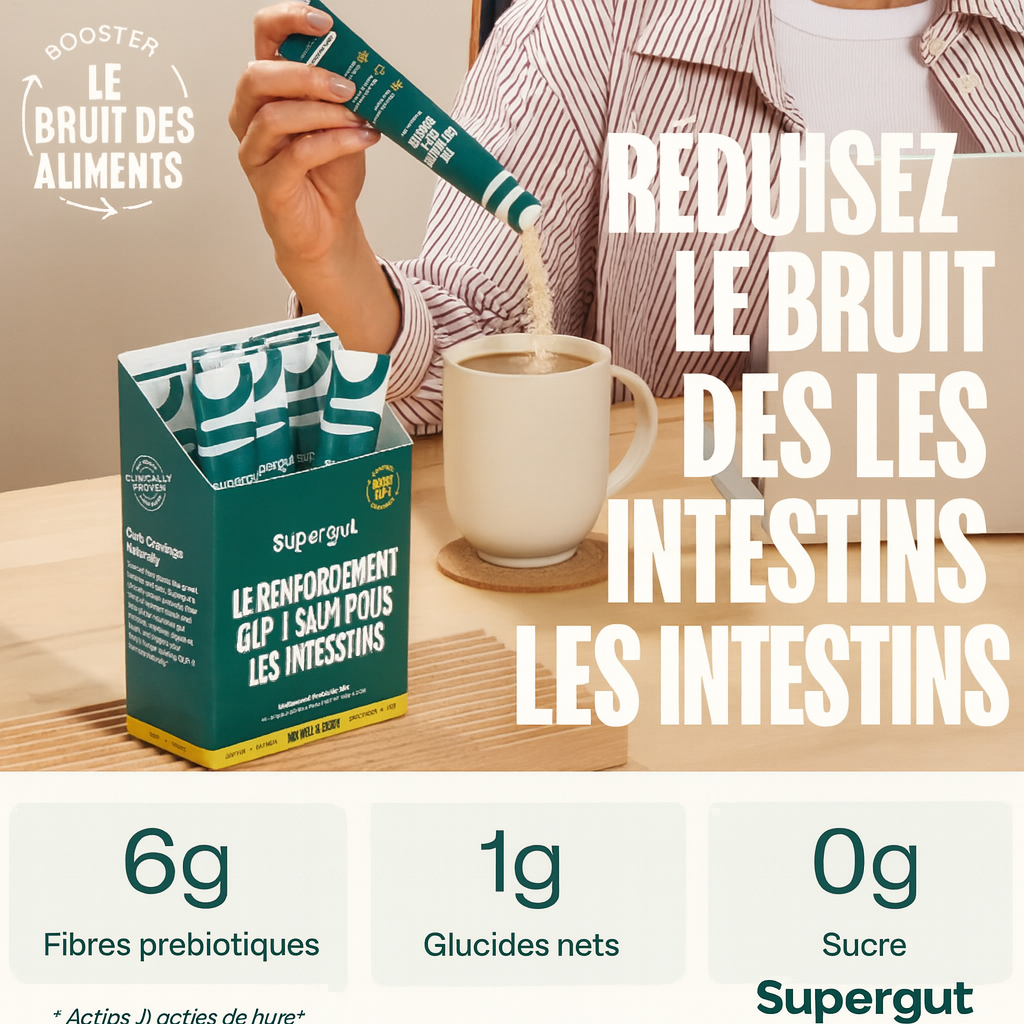 Supergut Gut Booster de GLP-1 pour la santé intestinale - Riche en fibres