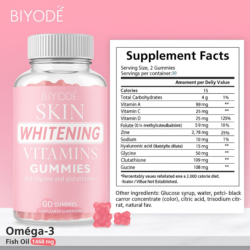 Glutathione Skin Care - Skin Brightening - Gummies Collagen