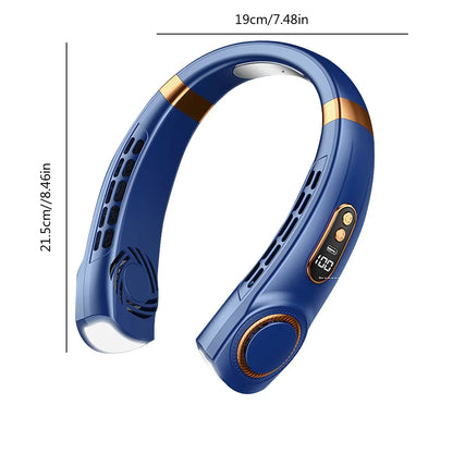 Ventilateur de cou numérique USB rechargeable électrique