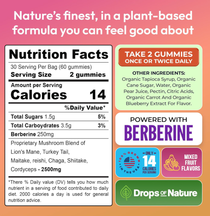 Mushroom Gummies-Énergie Longue Durée