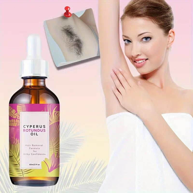 Huile de Cyperus Rotundus -Huile naturelle pour l'épilation et la réduction de la pilosité
