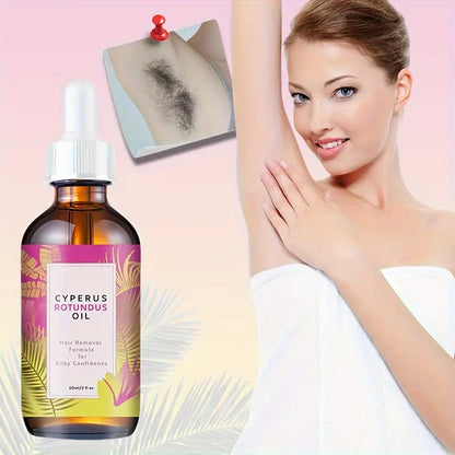 Huile de Cyperus Rotundus -Huile naturelle pour l'épilation et la réduction de la pilosité