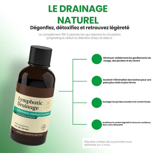 Drainage Lymphatique Liquide – Visage Affiné, Jambes Légères, Ventre Plat