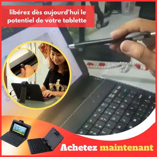 Étui clavier pour tablette 7 pouces