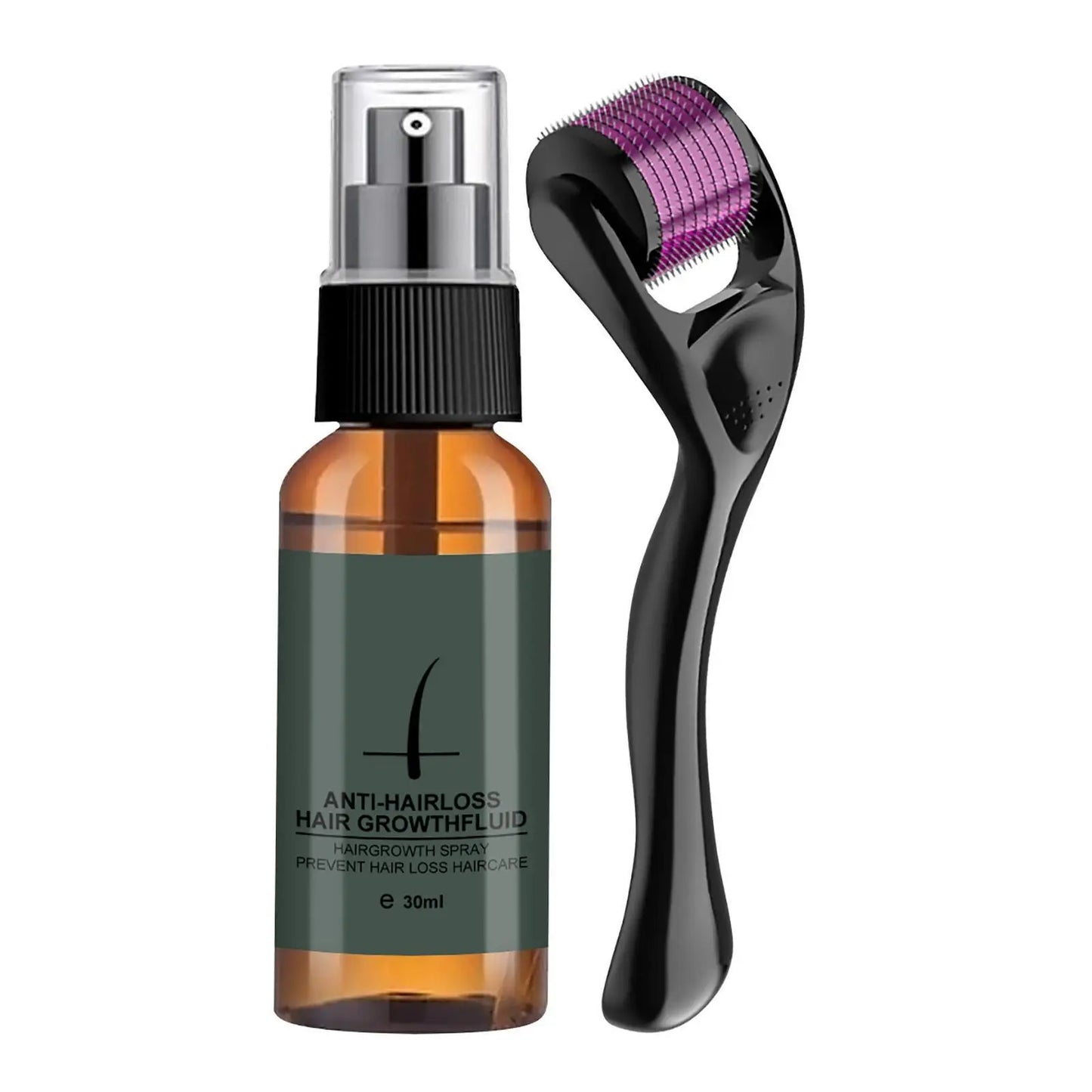 Ensemble de rouleaux de croissance de barbe naturels pour hommes