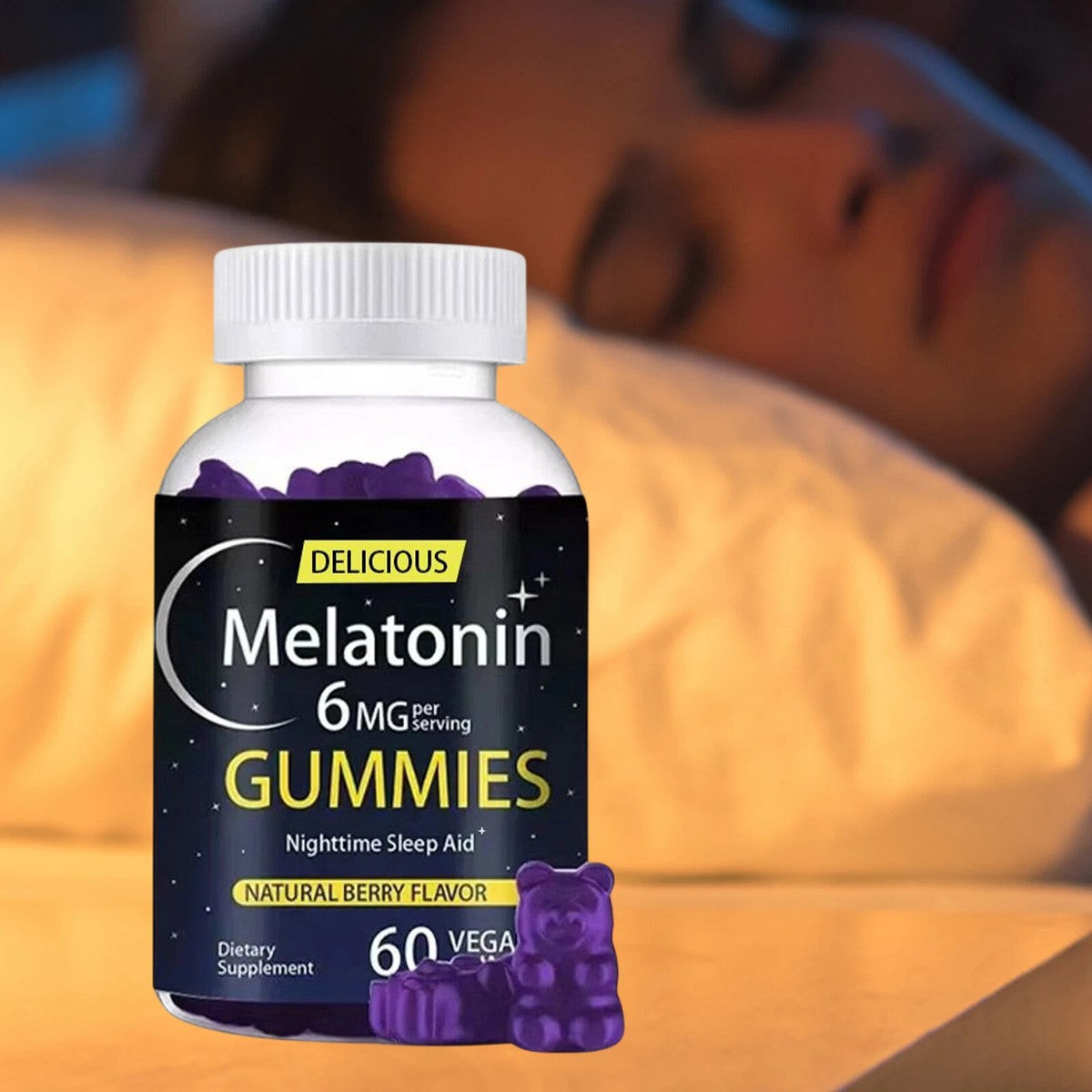 Gummies Mélatonine pour Sommeil et Relaxation