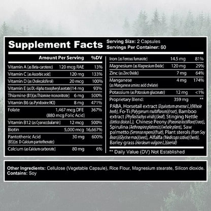 Customized Strong Hair Vitamin Capsules